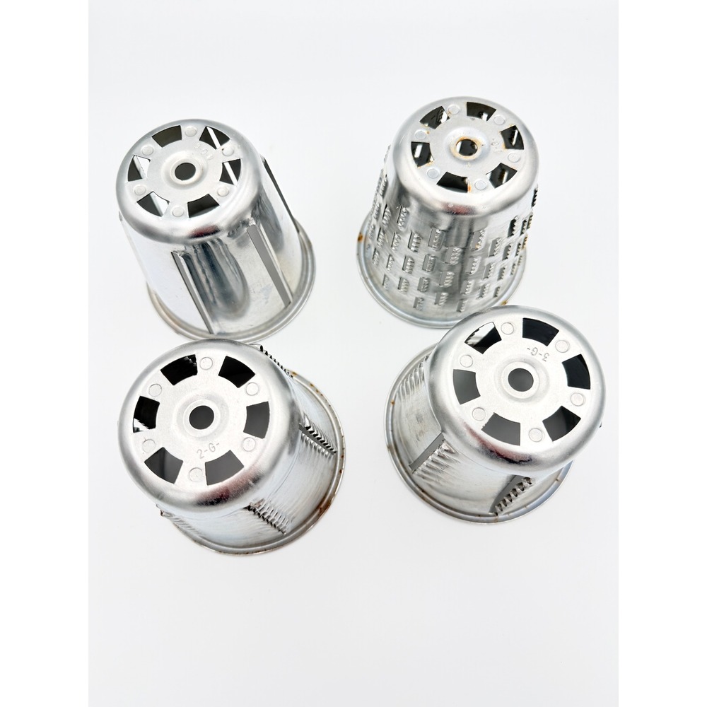 KitchenAid Rotary Grater Cones Set of 4‎ Metal Shredder Slicer Cones 1G 2G 3G 4G